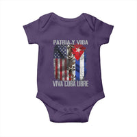 Patria y Vida Cuba Libre Freedom Baby Onesie Cuban Pride Independence USA Cuba Flag