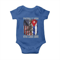 Patria y Vida Cuba Libre Freedom Baby Onesie Cuban Pride Independence USA Cuba Flag