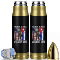 Patria y Vida Cuba Libre Freedom Bullet Tumbler Cuban Pride Independence USA Cuba Flag