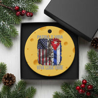 Patria y Vida Cuba Libre Freedom Ceramic Ornament Cuban Pride Independence USA Cuba Flag