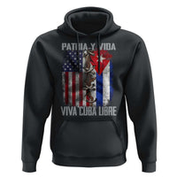 Patria y Vida Cuba Libre Freedom Hoodie Cuban Pride Independence USA Cuba Flag