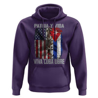 Patria y Vida Cuba Libre Freedom Hoodie Cuban Pride Independence USA Cuba Flag