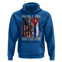 Patria y Vida Cuba Libre Freedom Hoodie Cuban Pride Independence USA Cuba Flag