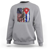 Patria y Vida Cuba Libre Freedom Sweatshirt Cuban Pride Independence USA Cuba Flag