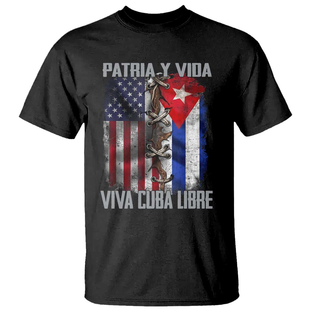 Patria y Vida Cuba Libre Freedom T Shirt Cuban Pride Independence USA Cuba Flag