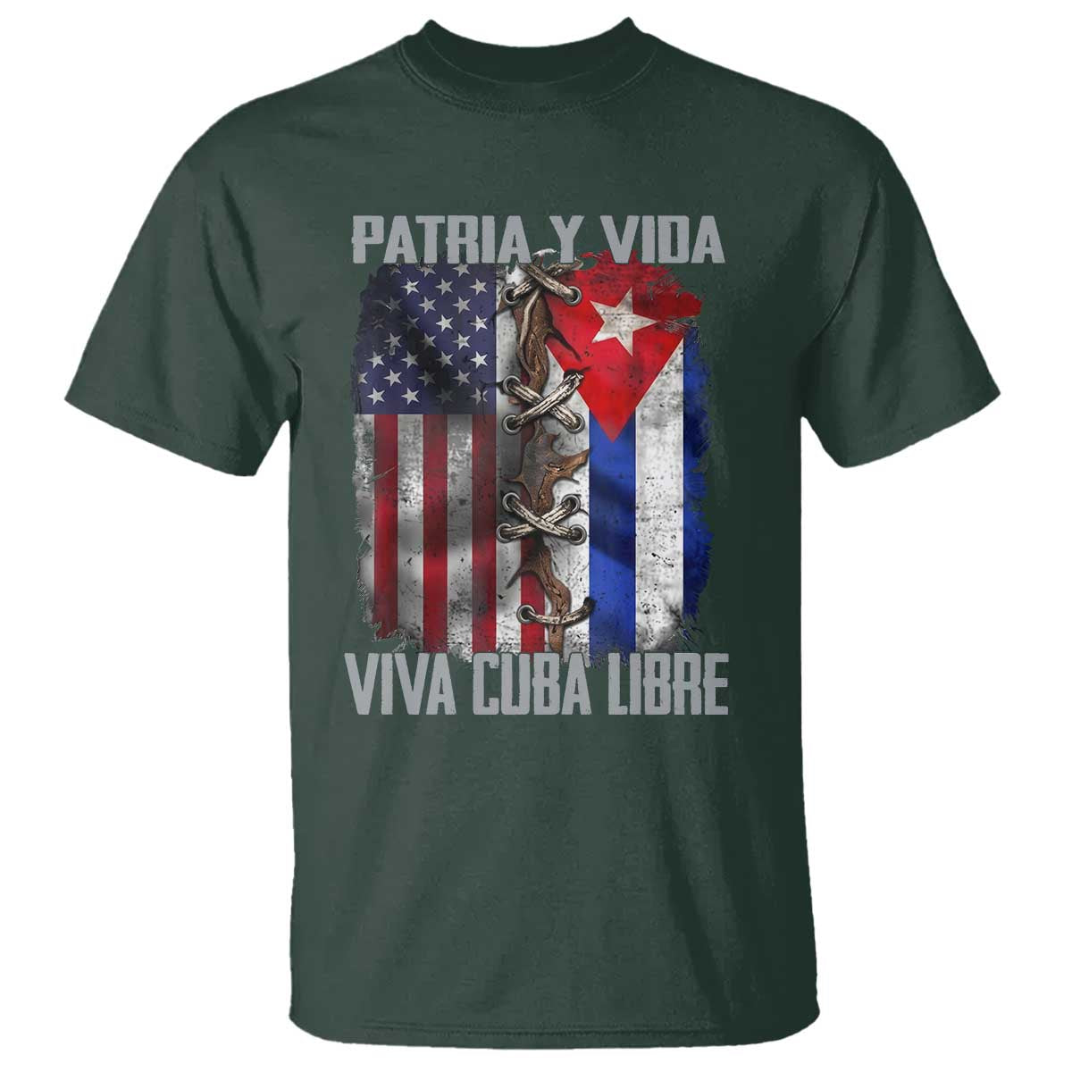 Patria y Vida Cuba Libre Freedom T Shirt Cuban Pride Independence USA Cuba Flag