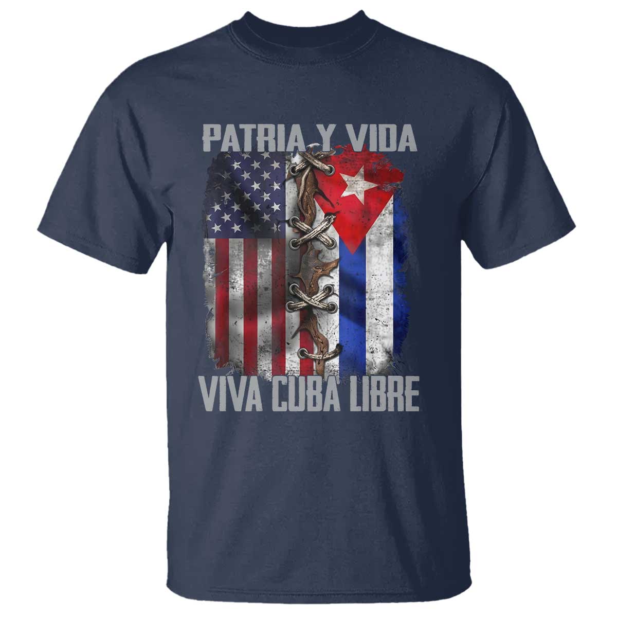 Patria y Vida Cuba Libre Freedom T Shirt Cuban Pride Independence USA Cuba Flag