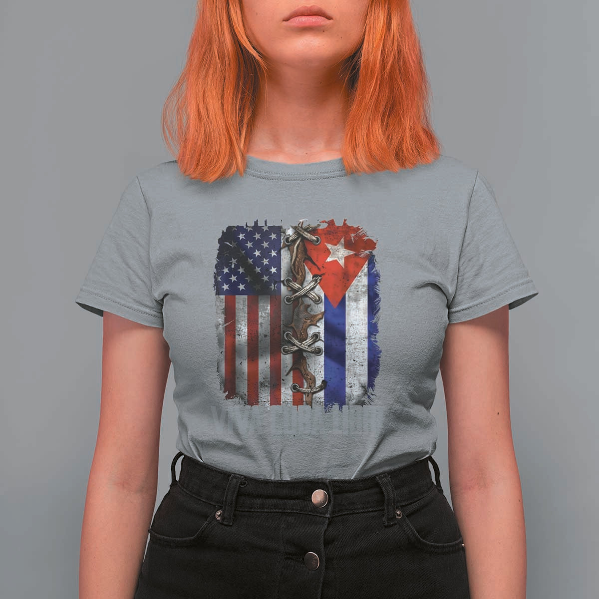 Patria y Vida Cuba Libre Freedom T Shirt For Women Cuban Pride Independence USA Cuba Flag