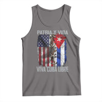 Patria y Vida Cuba Libre Freedom Tank Top Cuban Pride Independence USA Cuba Flag