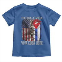 Patria y Vida Cuba Libre Freedom Toddler T Shirt Cuban Pride Independence USA Cuba Flag