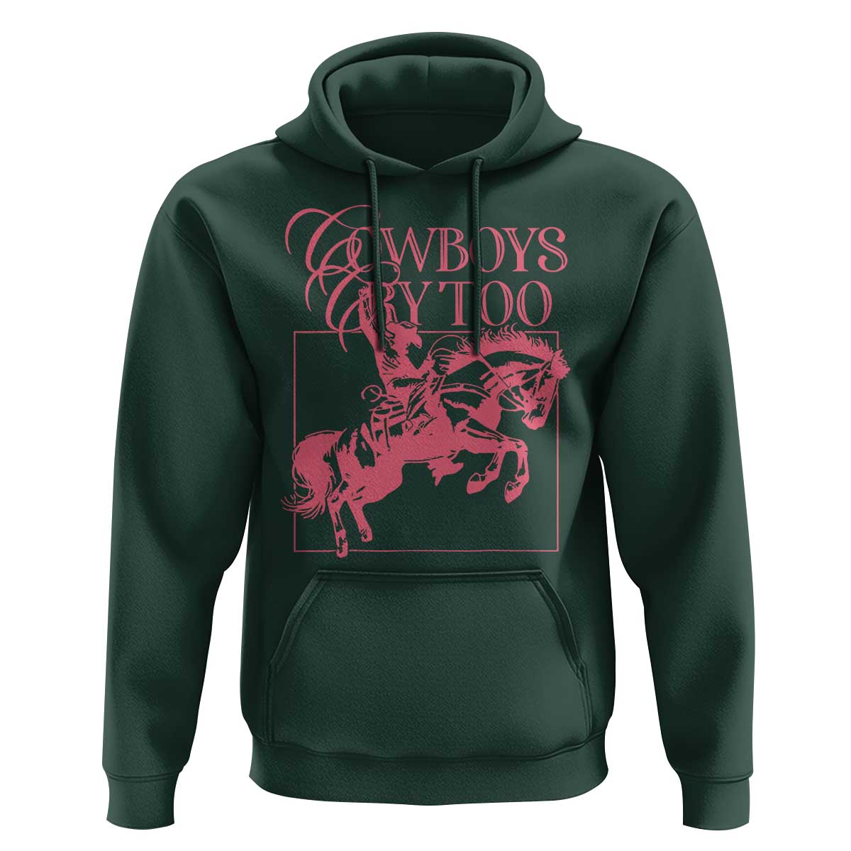 Cowboys Cry Too Hoodie Western Rodeo Cowgirl Cowboy Aesthetic Pink