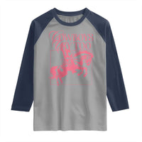 Cowboys Cry Too Raglan Shirt Western Rodeo Cowgirl Cowboy Aesthetic Pink