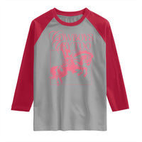 Cowboys Cry Too Raglan Shirt Western Rodeo Cowgirl Cowboy Aesthetic Pink