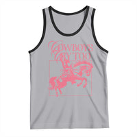 Cowboys Cry Too Tank Top Western Rodeo Cowgirl Cowboy Aesthetic Pink
