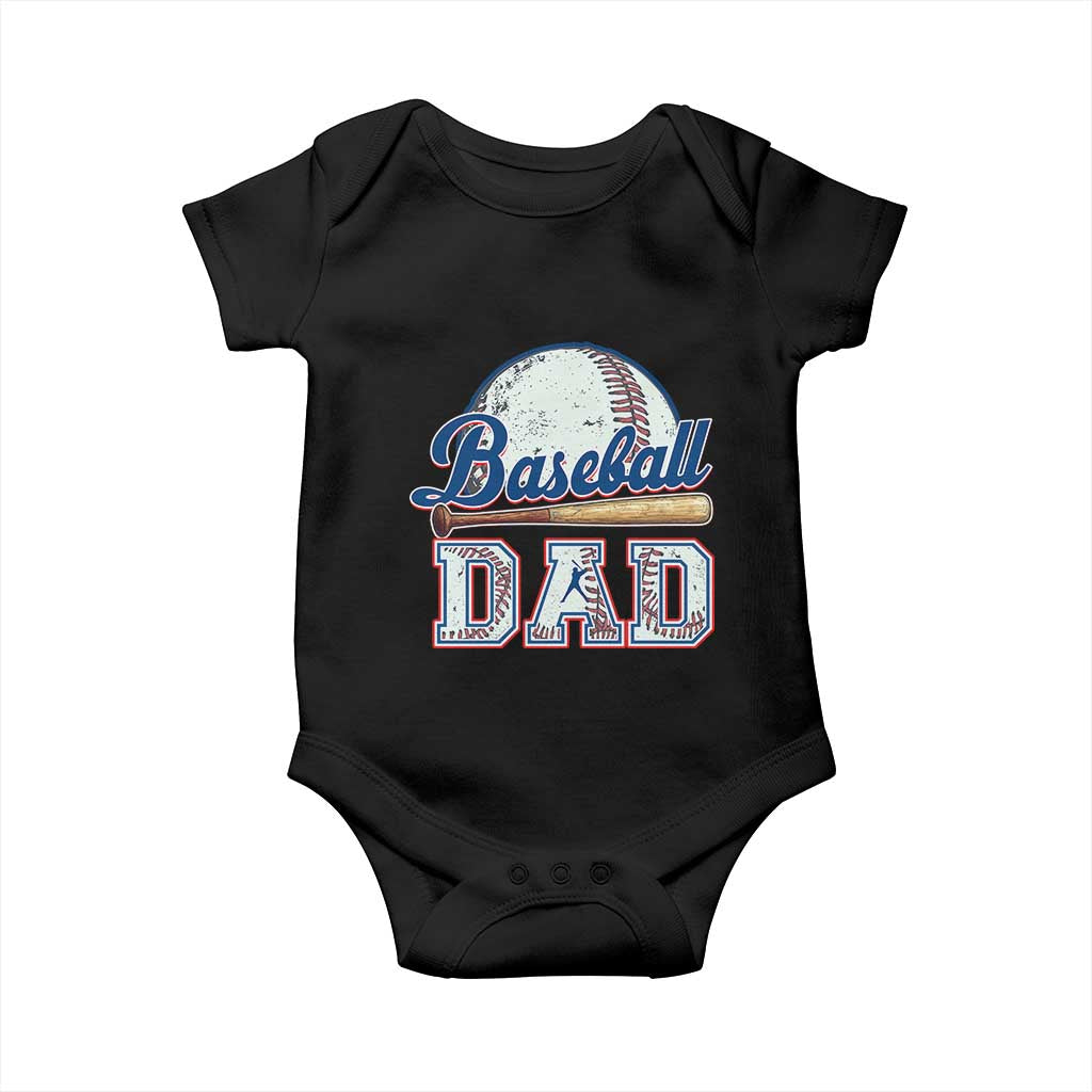 Baseball Dad Baby Onesie Baseball Sport Lovers For Father's Day