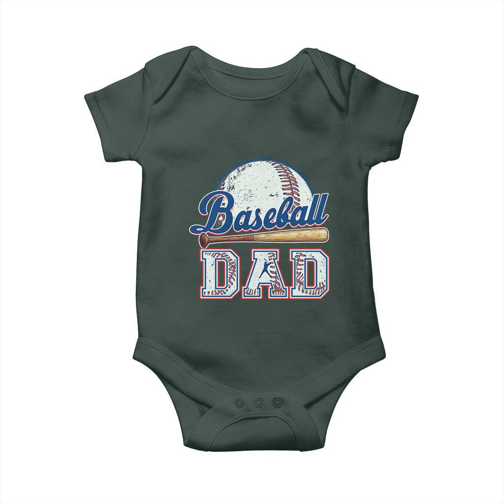 Baseball Dad Baby Onesie Baseball Sport Lovers For Father's Day