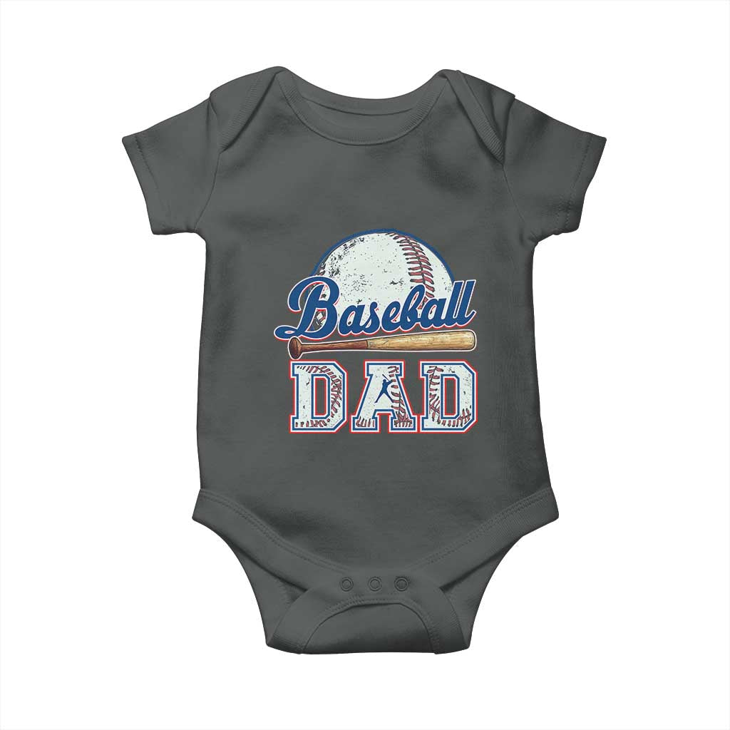 Baseball Dad Baby Onesie Baseball Sport Lovers For Father's Day
