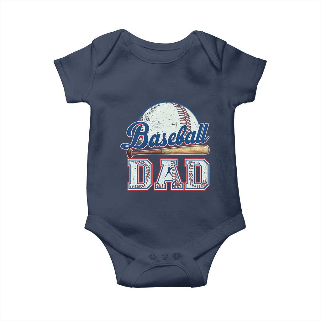 Baseball Dad Baby Onesie Baseball Sport Lovers For Father's Day