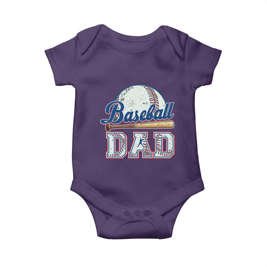 Baseball Dad Baby Onesie Baseball Sport Lovers For Father's Day