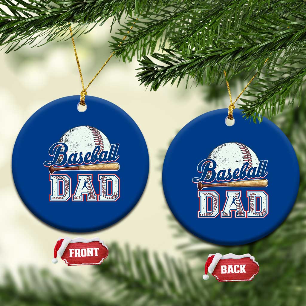 Baseball Dad Ceramic Ornament Baseball Sport Lovers For Father's Day - Wonder Print Shop