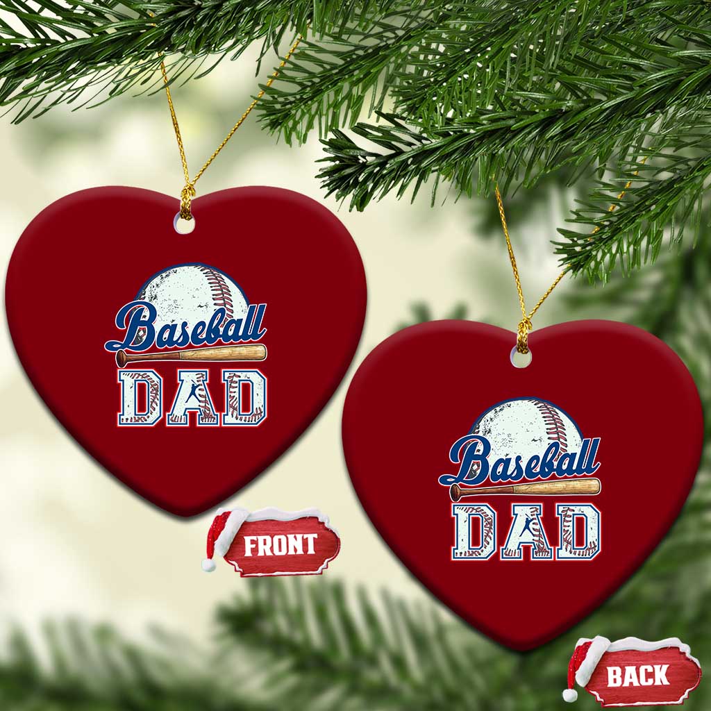 Baseball Dad Ceramic Ornament Baseball Sport Lovers For Father's Day - Wonder Print Shop