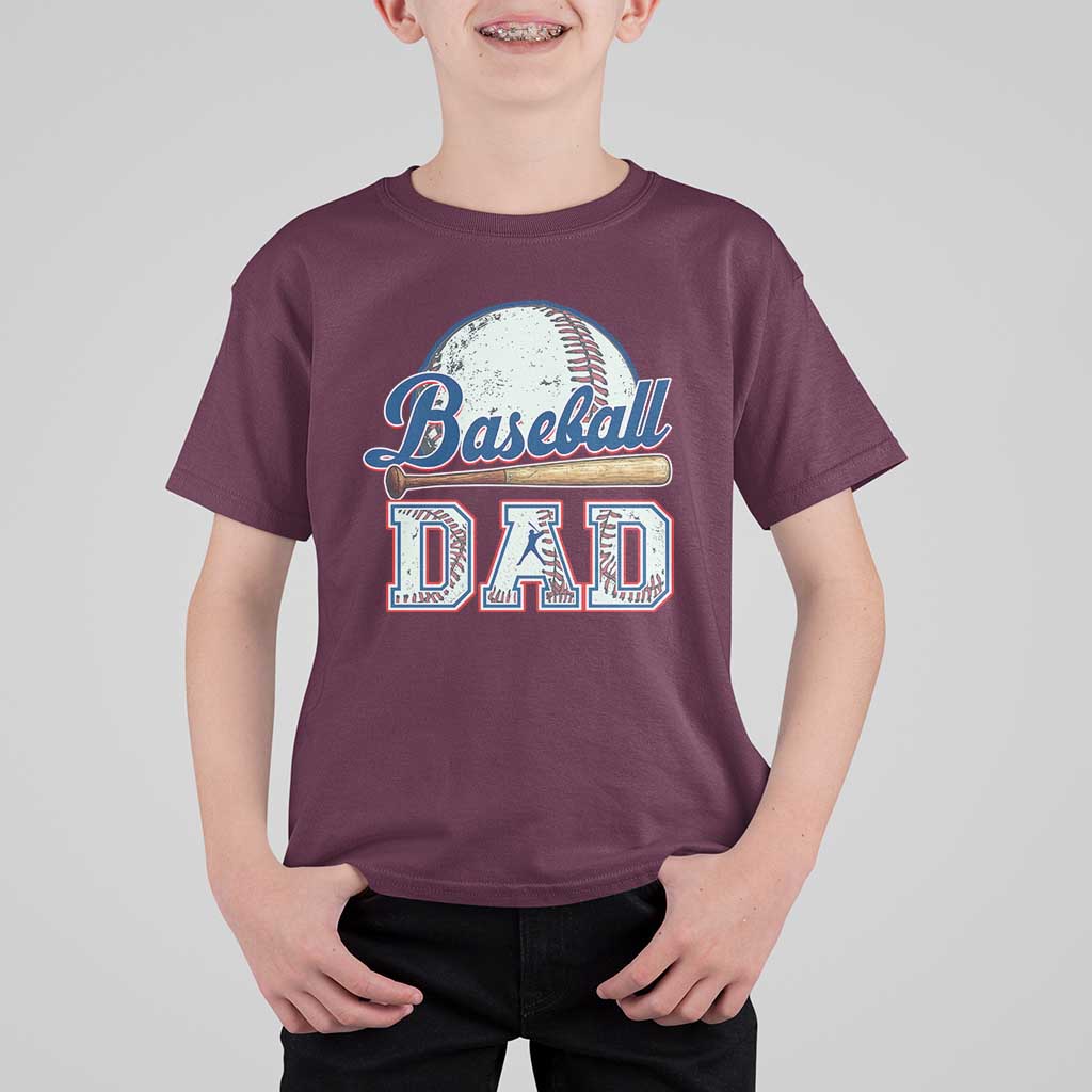 Baseball Dad T Shirt For Kid Baseball Sport Lovers For Father's Day