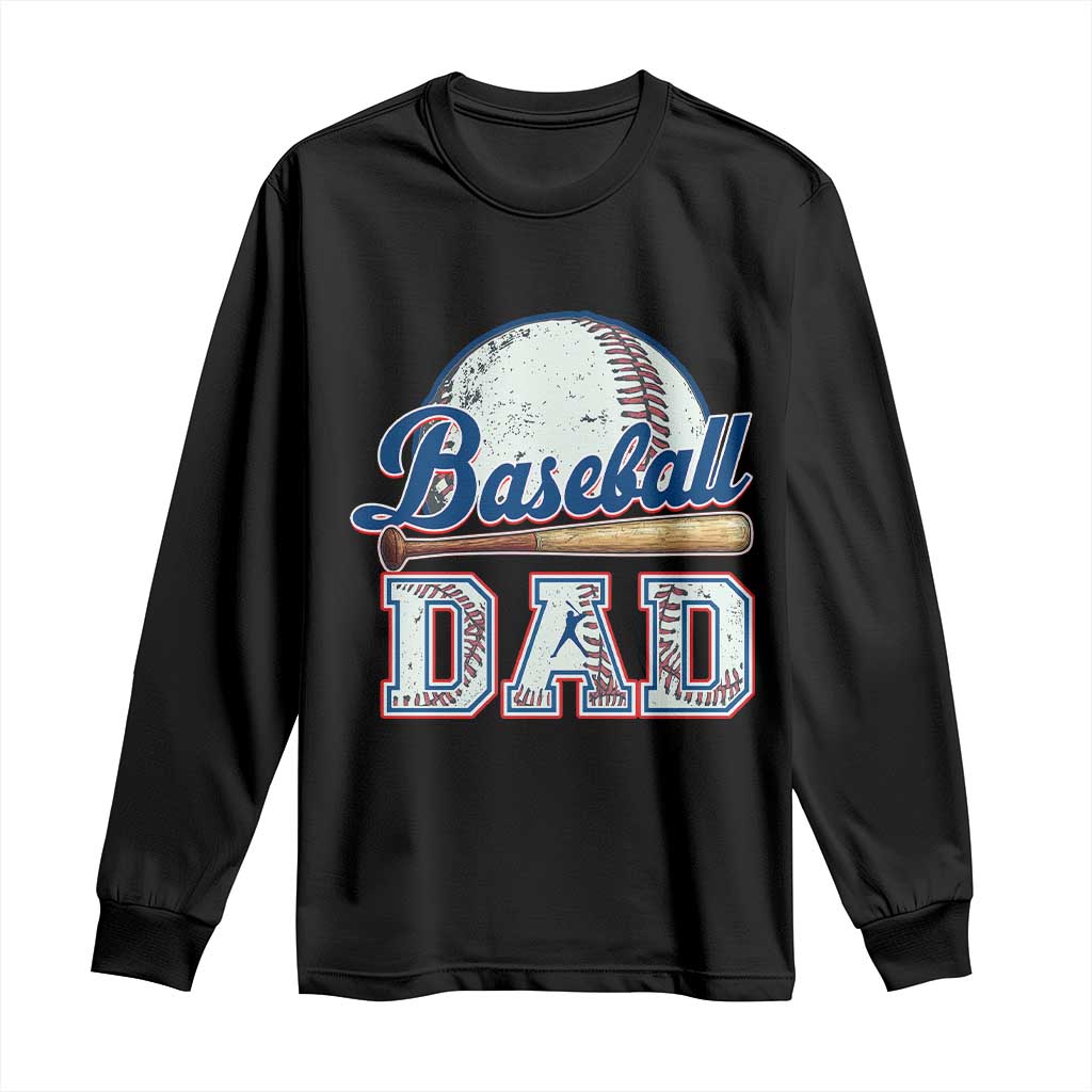 Baseball Dad Long Sleeve Shirt Baseball Sport Lovers For Father's Day