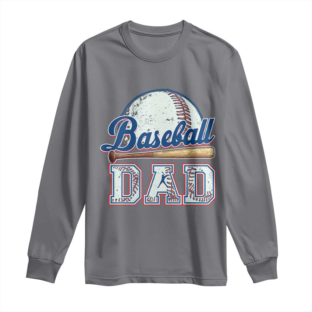 Baseball Dad Long Sleeve Shirt Baseball Sport Lovers For Father's Day