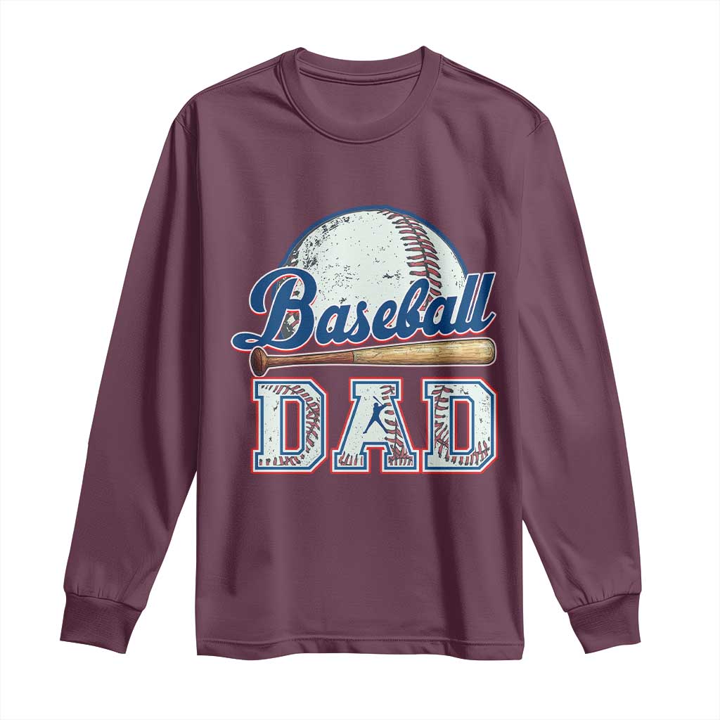 Baseball Dad Long Sleeve Shirt Baseball Sport Lovers For Father's Day