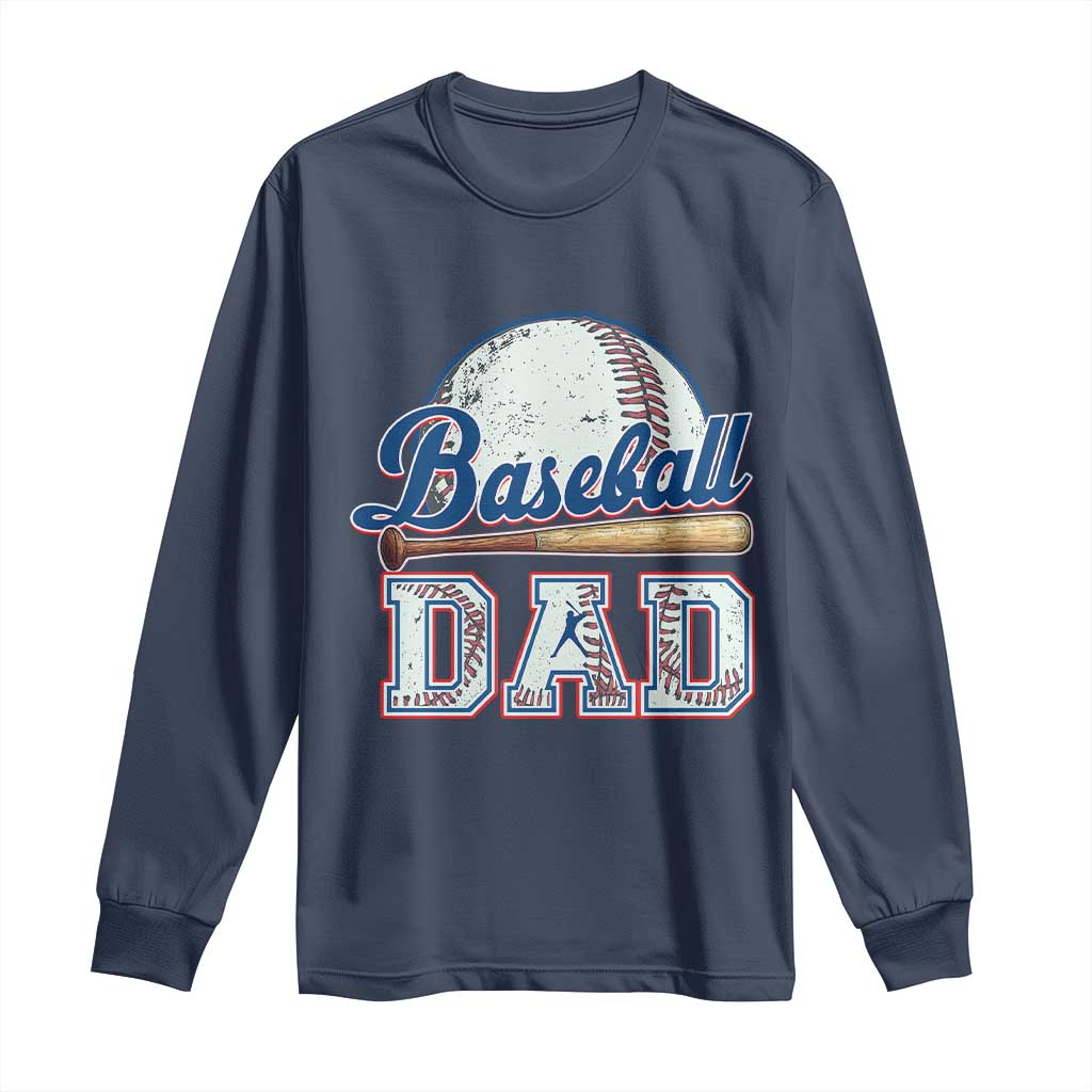 Baseball Dad Long Sleeve Shirt Baseball Sport Lovers For Father's Day