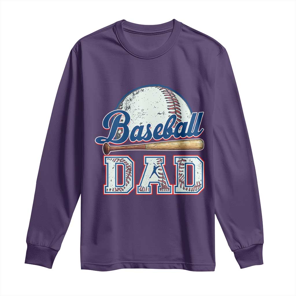 Baseball Dad Long Sleeve Shirt Baseball Sport Lovers For Father's Day