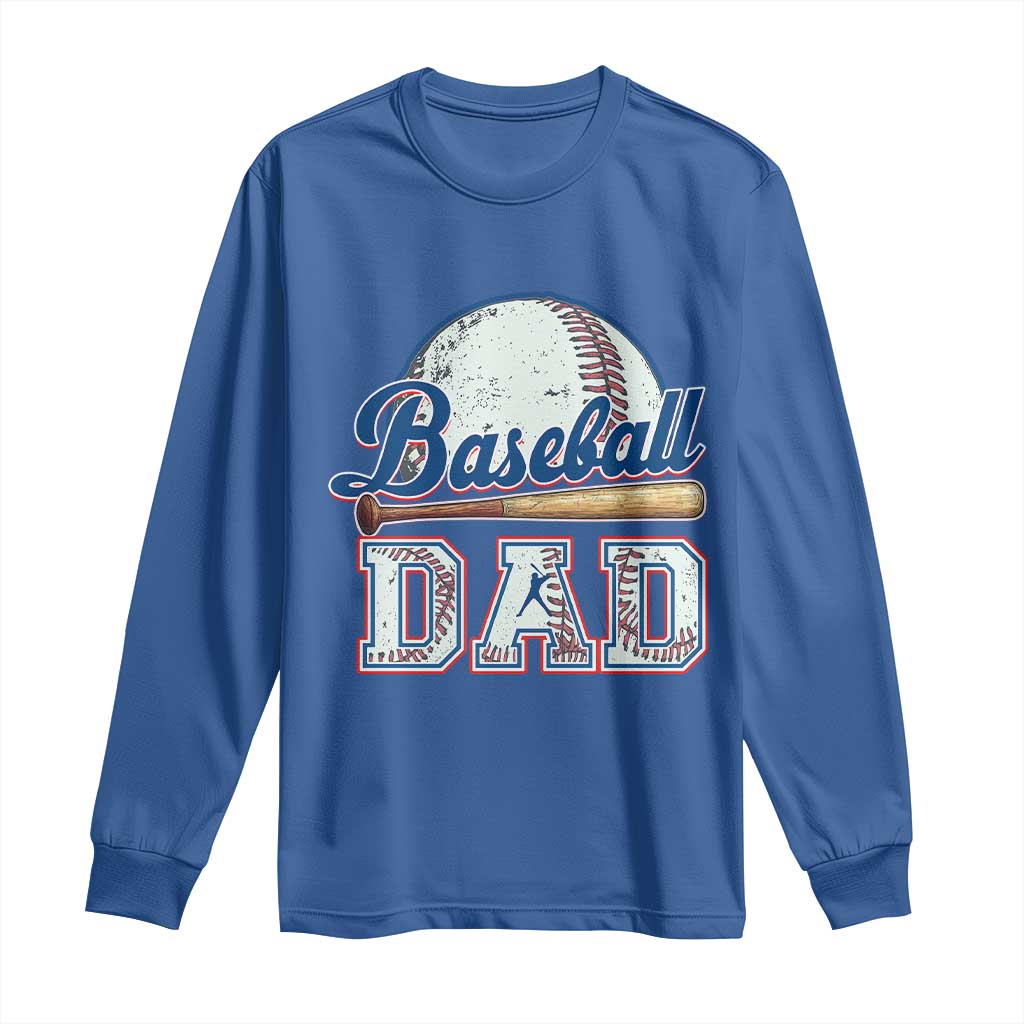 Baseball Dad Long Sleeve Shirt Baseball Sport Lovers For Father's Day