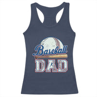 Baseball Dad Racerback Tank Top Baseball Sport Lovers For Father's Day
