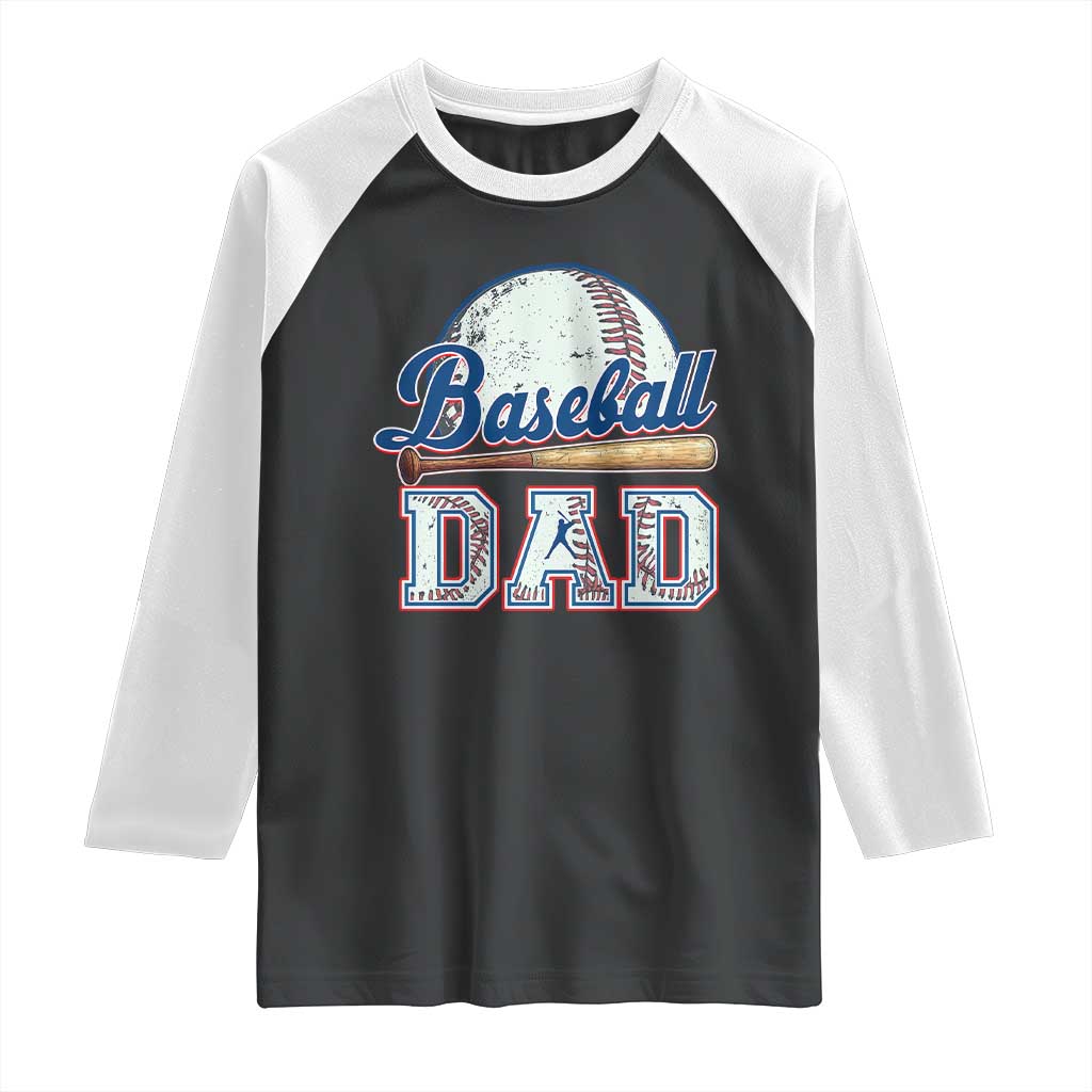 Baseball Dad Raglan Shirt Baseball Sport Lovers For Father's Day