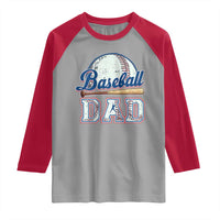 Baseball Dad Raglan Shirt Baseball Sport Lovers For Father's Day