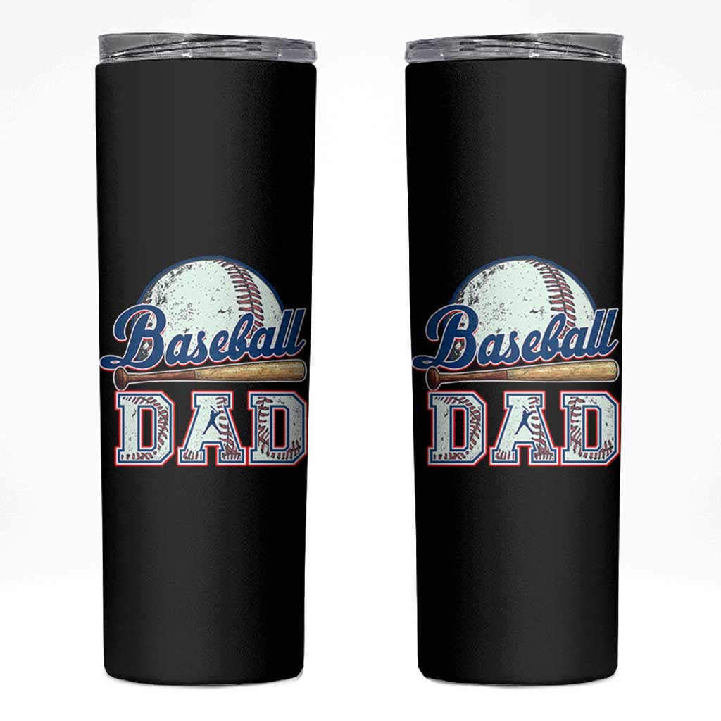 Baseball Dad Skinny Tumbler Baseball Sport Lovers For Father's Day