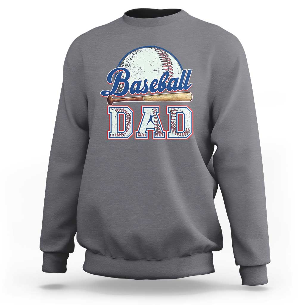 Baseball Dad Sweatshirt Baseball Sport Lovers For Father's Day