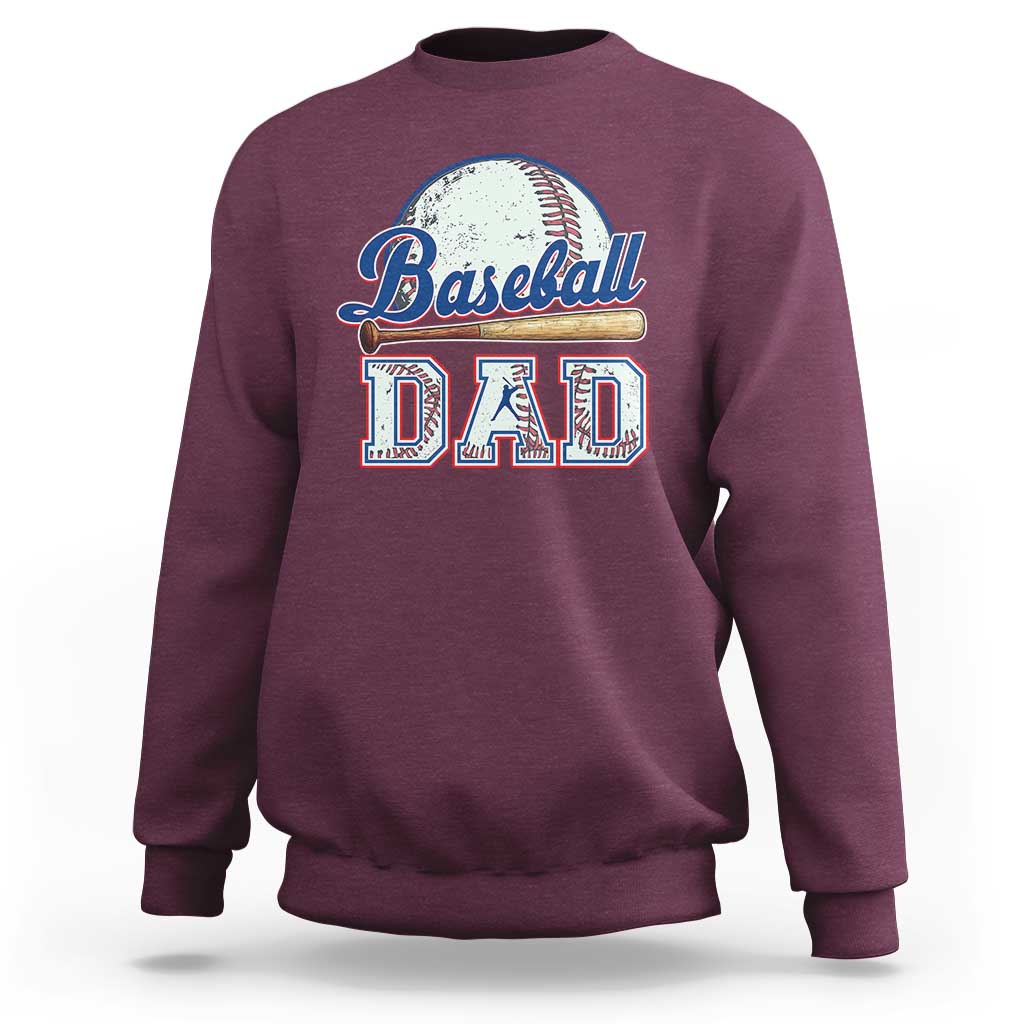 Baseball Dad Sweatshirt Baseball Sport Lovers For Father's Day