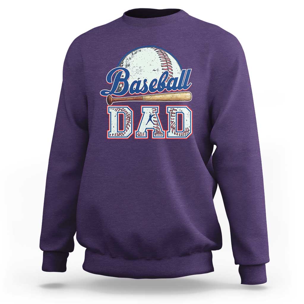 Baseball Dad Sweatshirt Baseball Sport Lovers For Father's Day