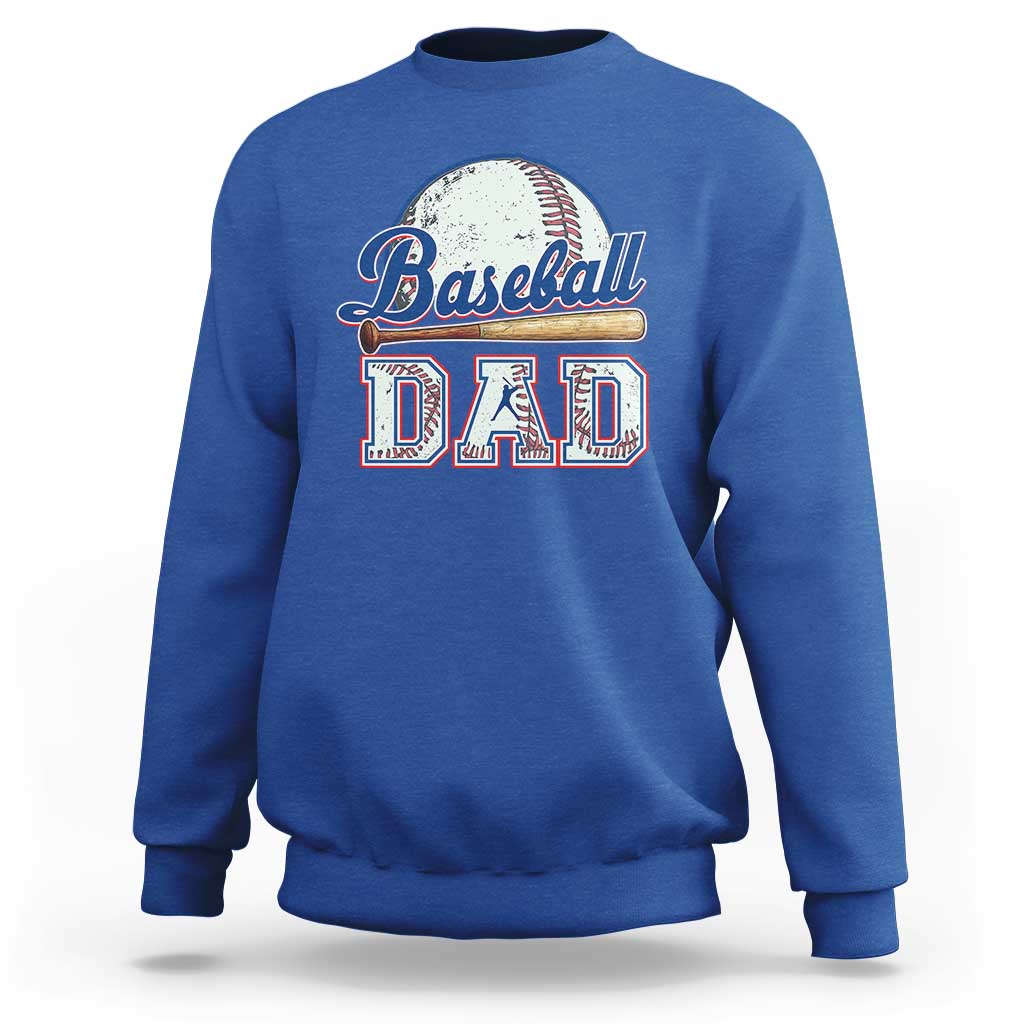 Baseball Dad Sweatshirt Baseball Sport Lovers For Father's Day