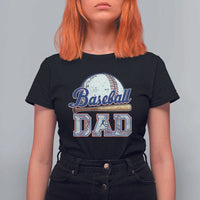 Baseball Dad T Shirt For Women Baseball Sport Lovers For Father's Day