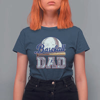 Baseball Dad T Shirt For Women Baseball Sport Lovers For Father's Day