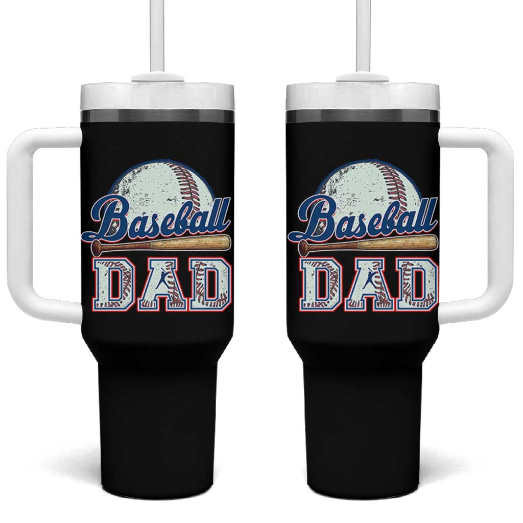 Baseball Dad Tumbler With Handle Baseball Sport Lovers For Father's Day