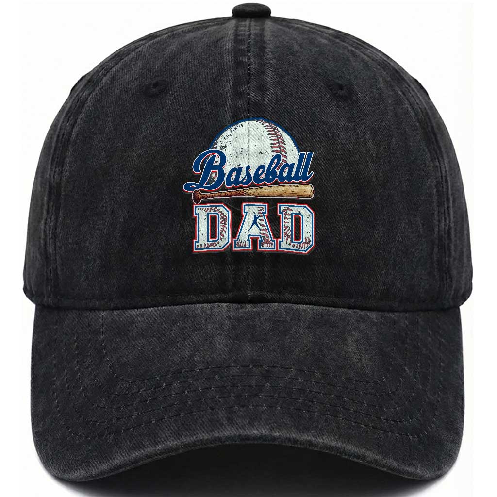 Baseball Dad Washed Cotton Baseball Cap Baseball Sport Lovers For Father's Day