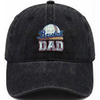 Baseball Dad Washed Cotton Baseball Cap Baseball Sport Lovers For Father's Day