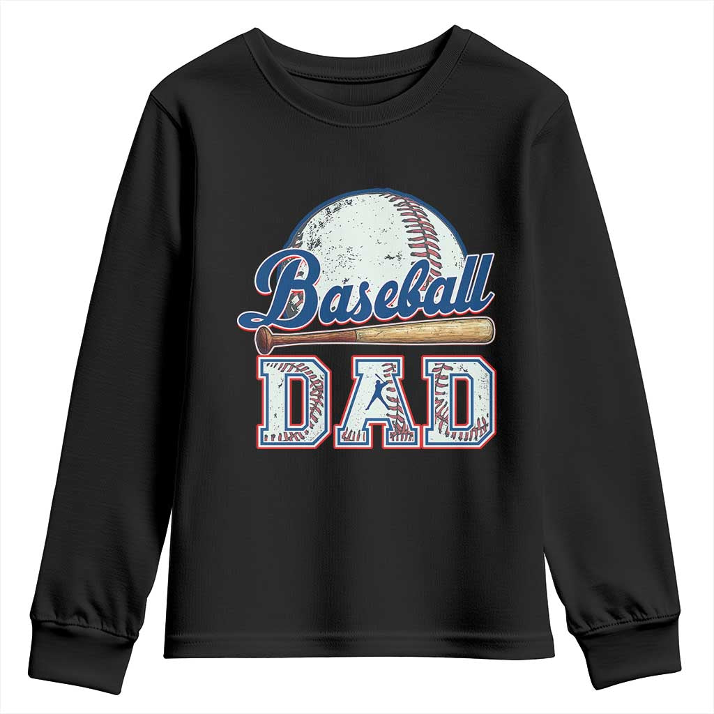 Baseball Dad Youth Sweatshirt Baseball Sport Lovers For Father's Day