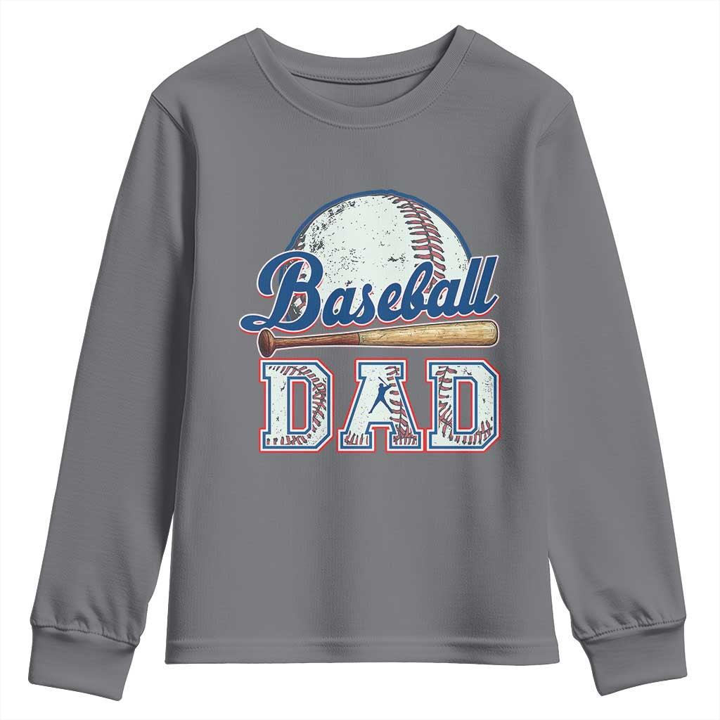Baseball Dad Youth Sweatshirt Baseball Sport Lovers For Father's Day