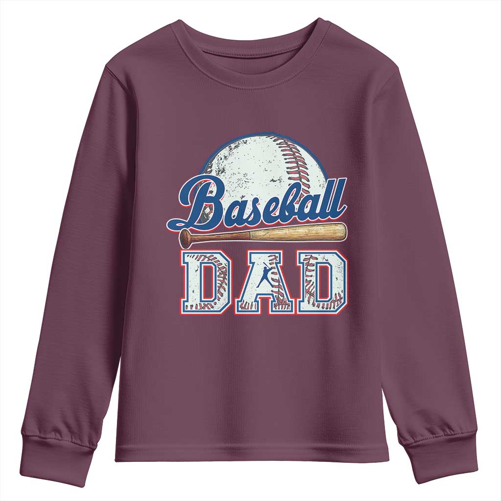 Baseball Dad Youth Sweatshirt Baseball Sport Lovers For Father's Day