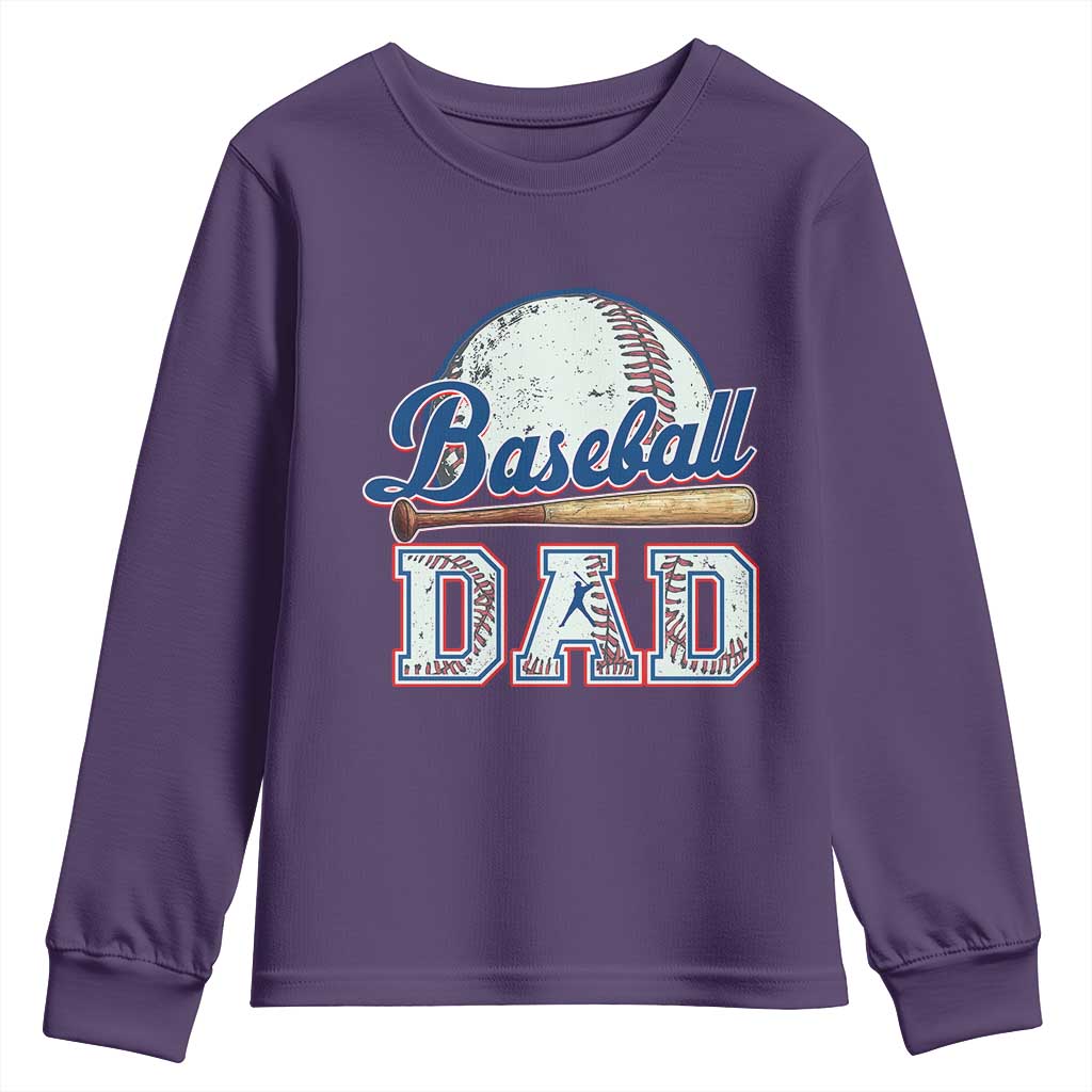 Baseball Dad Youth Sweatshirt Baseball Sport Lovers For Father's Day