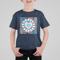 Protect Trans Kids T Shirt For Kid LGBT Support Protect Trans Kid LGBT Pride Flag Sunflower - Wonder Print Shop